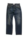 Cycle Full Wide Straight Leg Dirty Real Stone Washed In Navy Blue