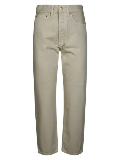 Cycle High-waisted Cropped Denim Pants In Green