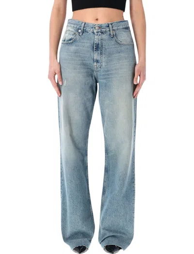 Cycle High-rise Straight-fit Jeans For Women - Size 28 In Blue