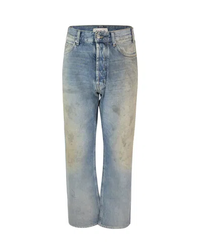 Cycle Jeans Wide Leg Effetto Used In Blue