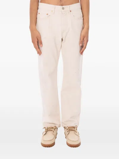 Cycle Legend Distressed Faded Jeans In Animal Print