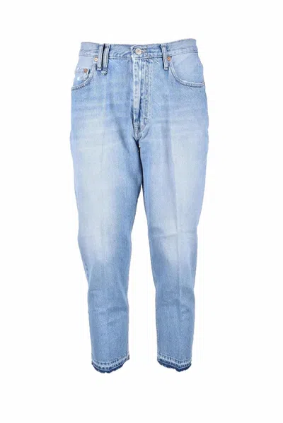 Cycle Light Blue Straight Cotton Jeans