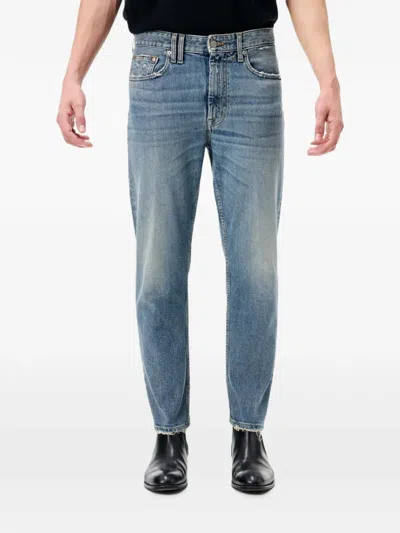 Cycle Lucky Distressed Faded Jeans In Blue