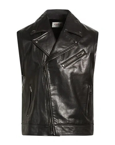 Cycle Man Jacket Black Size L Calfskin