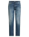 Cycle Man Jeans Blue Size 31 Cotton, Red Cotton In Blue