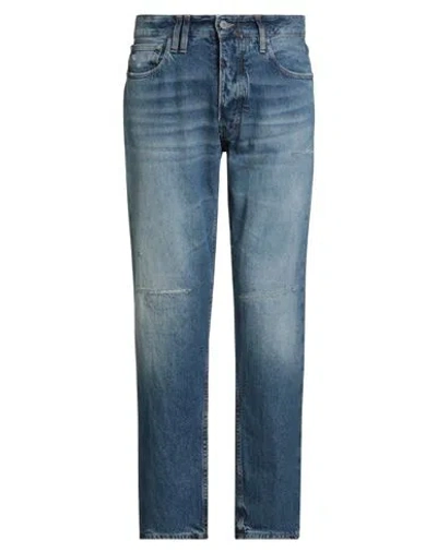 Cycle Man Jeans Blue Size 31 Cotton, Red Cotton