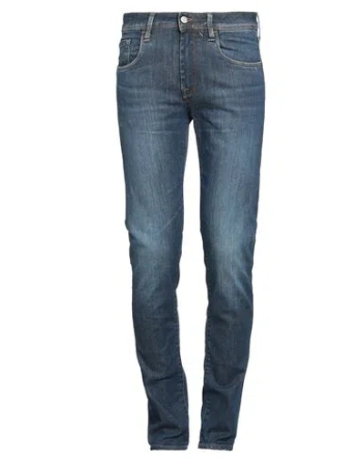 Cycle Man Jeans Blue Size 33 Cotton, Elastomultiester, Elastane