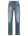 Cycle Man Jeans Blue Size 33 Cotton, Red Cotton In Blue