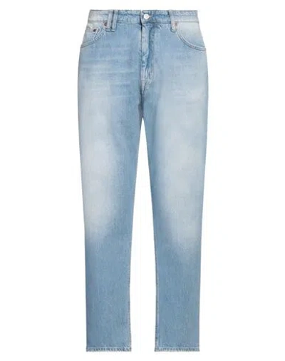 Cycle Man Jeans Blue Size 29 Cotton, Red Cotton, Elastane