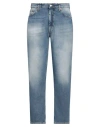 Cycle Man Jeans Blue Size 33 Cotton, Red Cotton In Blue