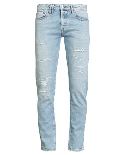 Cycle Man Jeans Blue Size 35 Cotton, Red Cotton, Elastane