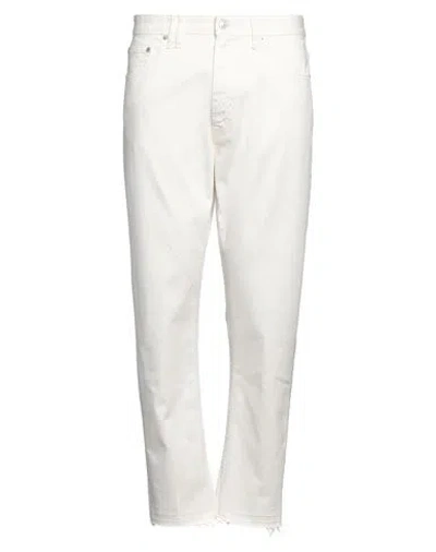 Cycle Man Jeans Ivory Size 35 Cotton, Elastane In White