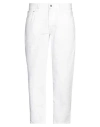 Cycle Man Denim Pants White Size 36 Cotton In White