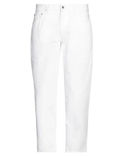 Cycle Man Denim Pants White Size 36 Cotton