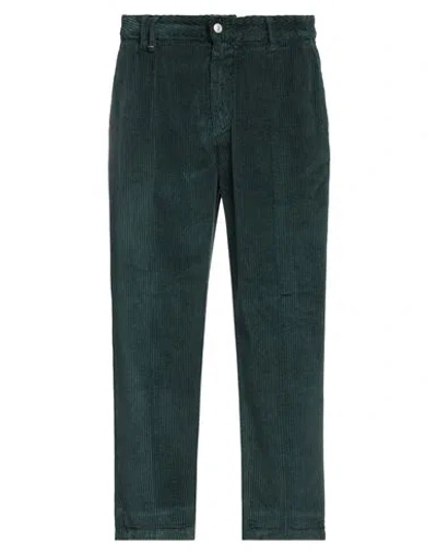 Cycle Man Pants Dark Green Size 34 Cotton, Modal In Green
