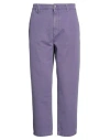 Cycle Man Pants Dark Purple Size 36 Cotton