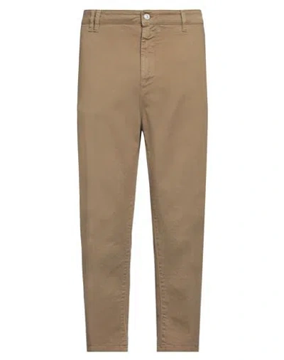 CYCLE CYCLE MAN PANTS KHAKI SIZE 34 COTTON, ELASTANE