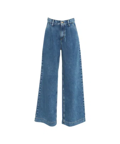 Cycle Olivia' Volume Jeans In Blue