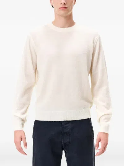 Cycle Omar Crew-neck Sweater In Neutrals