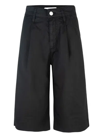 Cycle Pleated Cotton Shorts