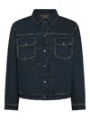 Cycle Pocket Button Jacket In Blue