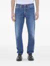 Cycle Regular Straight Leg Denim Jeans In Blue