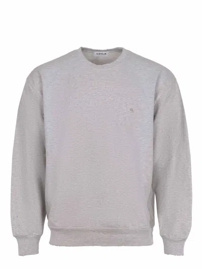 Cycle Sweatshirt Made Of A Cotton Blend. In Gray
