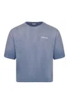 Cycle T Shirt Over Con Lettering Sul Petto Blu In Blue