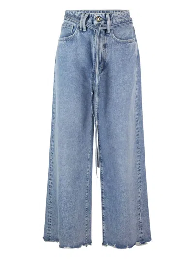 Cycle Tie-waist Cotton Jeans