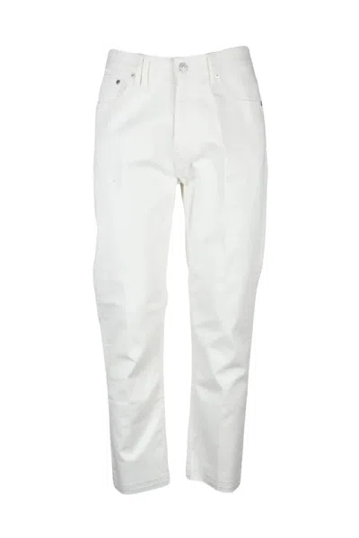 Cycle White Classic Denim Jeans In Blue