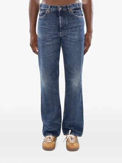 Cycle Wide-leg Straight-leg Jeans In Animal Print