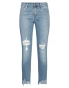 Cycle Woman Denim Pants Blue Size 28 Cotton, Elastane In Blue