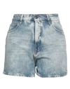 Cycle Woman Denim Shorts Blue Size 31 Cotton, Lyocell, Elastane In Blue
