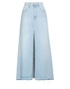 Cycle Woman Denim Skirt Blue Size 29 Cotton, Red Cotton In Blue