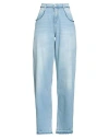 Cycle Woman Jeans Blue Size 28 Cotton In Blue