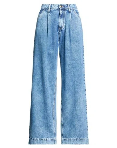 Cycle Woman Jeans Blue Size 27 Cotton, Red Cotton