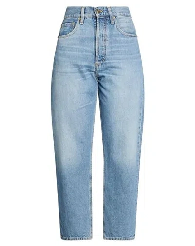 Cycle Woman Jeans Blue Size 28 Cotton, Red Cotton