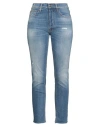 Cycle Woman Jeans Blue Size 30 Cotton, Elastane In Blue