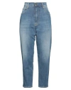 Cycle Woman Jeans Blue Size 30 Cotton, Red Cotton, Elastane In Blue