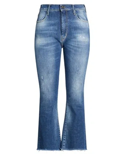 Cycle Woman Jeans Blue Size 31 Cotton, Red Cotton, Elastane