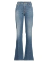 Cycle Woman Jeans Blue Size 31 Cotton, Red Cotton, Elastane In Blue