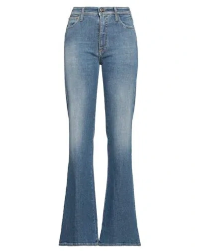 Cycle Woman Jeans Blue Size 31 Cotton, Red Cotton, Elastane