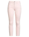 Cycle Woman Jeans Light Pink Size 30 Cotton, Red Cotton, Red Polyester, Elastane In Pink