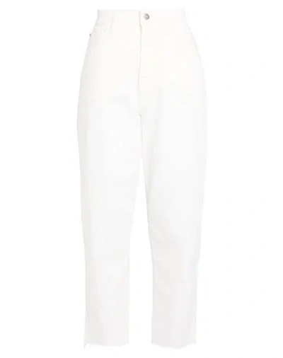 Cycle Woman Jeans White Size 29 Cotton, Elastomultiester, Elastane