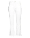 Cycle Woman Jeans White Size 31 Cotton, Elastomultiester, Elastane In White