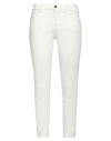 Cycle Woman Jeans White Size 30 Cotton, Red Paper, Red Polyester, Elastane