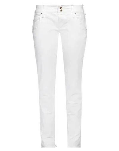 Cycle Woman Jeans White Size 32 Cotton, Elastane