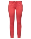 Cycle Woman Pants Red Size 26 Lyocell, Cotton, Elastane