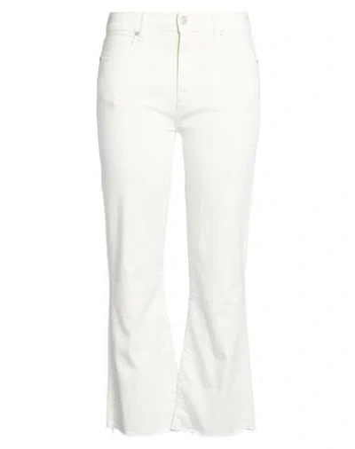 CYCLE CYCLE WOMAN PANTS WHITE SIZE 32 COTTON, ELASTOMULTIESTER, ELASTANE
