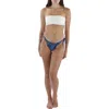 Cyn And Luca Sarah Womens Tie-dye String Swim Bottom Separates In Black